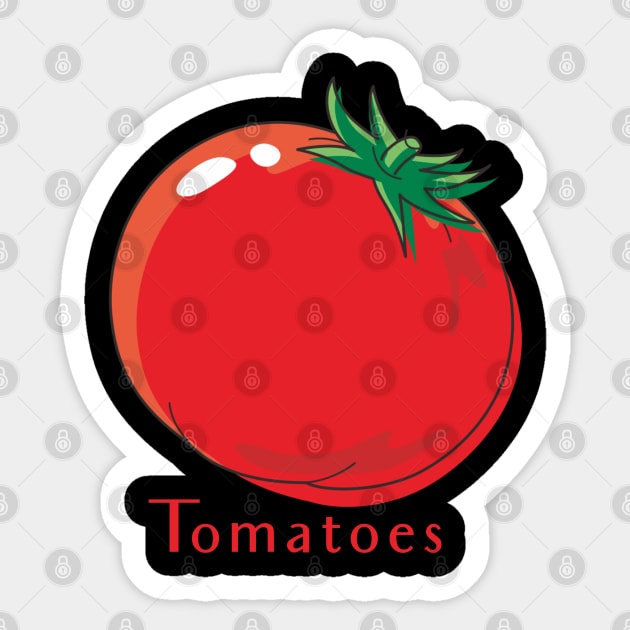 Tomatoes Sticker by DekkenCroud